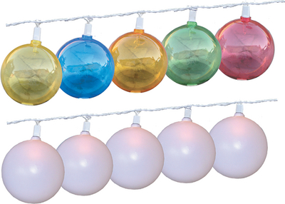 PRIME PRODUCTS 12-9001 PATIO GLOBE LIGHTS WHITE
